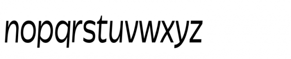 Garnison Regular Italic Condensed Font LOWERCASE