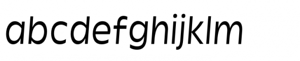 Garnison Regular Italic Mono Font LOWERCASE