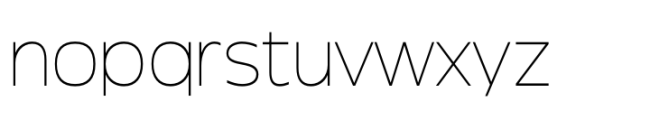 Garnison Thin Expanded Font LOWERCASE