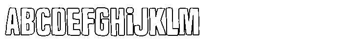 Garnois Outline Font UPPERCASE