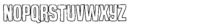 Garnois Outline Font UPPERCASE