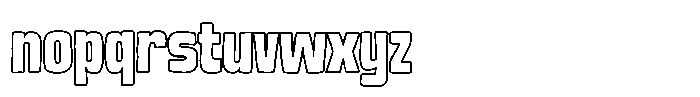 Garnois Outline Font LOWERCASE