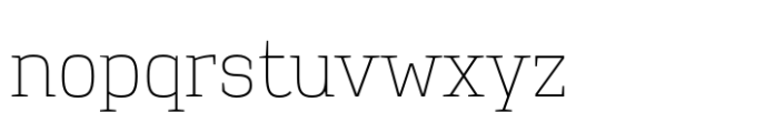 Garota Serif Light Font LOWERCASE