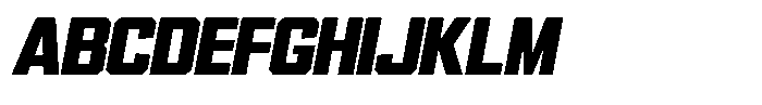 Garp Sans Compaq-Italic Font UPPERCASE