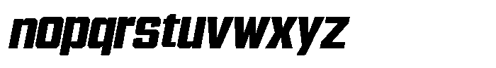Garp Sans Compaq-Italic Font LOWERCASE