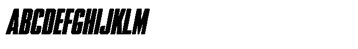 Garp Sans Condensed-Italic Font UPPERCASE