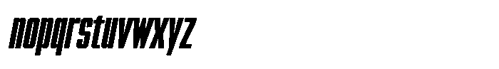 Garp Sans Condensed-Italic Font LOWERCASE