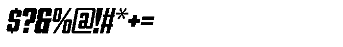 Garp Sans Narrow-Italic Font OTHER CHARS