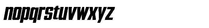 Garp Sans Narrow-Italic Font LOWERCASE