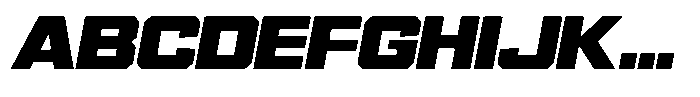 Garp Sans Wide-Italic Font UPPERCASE