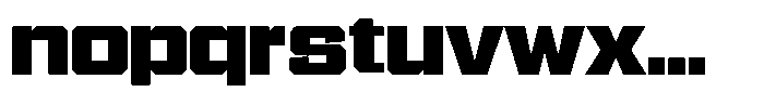 Garp Sans Wide Font LOWERCASE