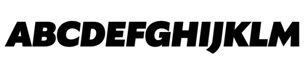 Garrison Black Oblique Font UPPERCASE
