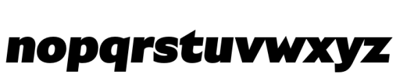 Garrison Black Oblique Font LOWERCASE