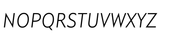 Garrison Light Italic Font UPPERCASE