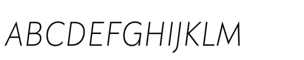 Garrison Thin Italic Font UPPERCASE