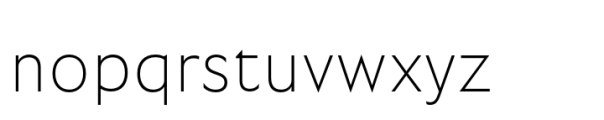Garrison Thin Font LOWERCASE