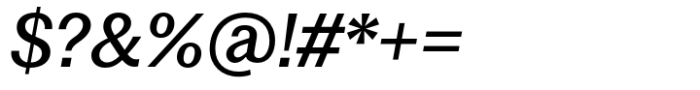 Gart Sans Regular Italic Font OTHER CHARS