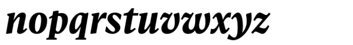 Gart Serif Bold Italic Font LOWERCASE