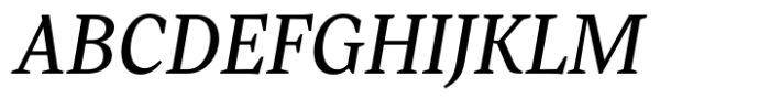 Gart Serif Regular Italic Font UPPERCASE