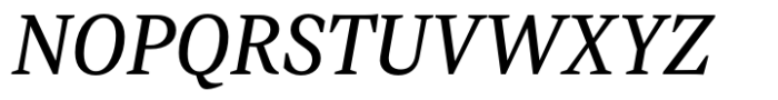 Gart Serif Regular Italic Font UPPERCASE