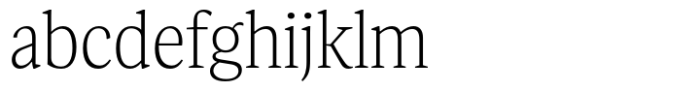 Gart Serif Thin Font LOWERCASE