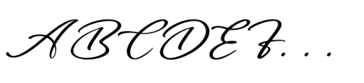 Gartenya Calligraph  Regular Font UPPERCASE