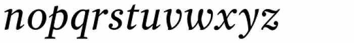 Garvis Pro Italic Font LOWERCASE