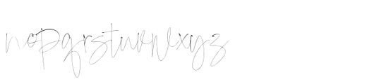 Gasiky Signature Font LOWERCASE
