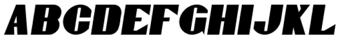 Gaspardo Condensed Oblique Font UPPERCASE