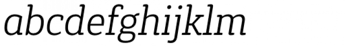 Gaspo Slab Light Italic Font LOWERCASE