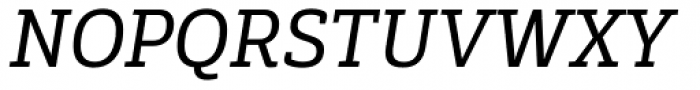 Gaspo Slab Regular Italic Font UPPERCASE