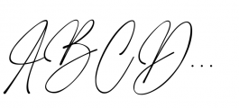 Gasthony Signature Regular Font UPPERCASE