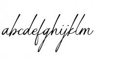 Gasthony Signature Regular Font LOWERCASE