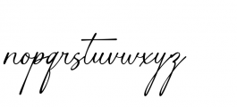 Gasthony Signature Regular Font LOWERCASE
