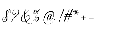 Gastonia Script Font OTHER CHARS