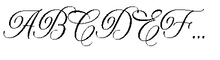 Gastonia Script Font UPPERCASE