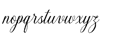 Gastonia Script Font LOWERCASE