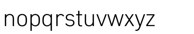 Gate A1 Light Font LOWERCASE