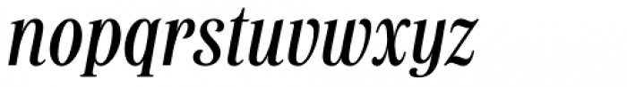 Gatefold Demibold Italic Font LOWERCASE