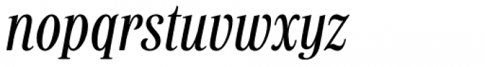 Gatefold Medium Italic Font LOWERCASE