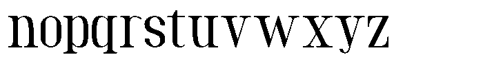 Gatefor Font LOWERCASE