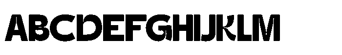 Gatega Black Font UPPERCASE