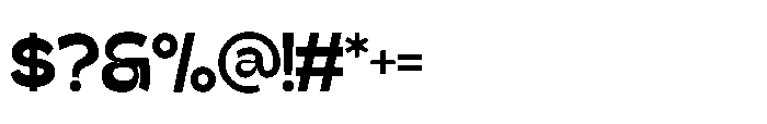 Gatega Bold Font OTHER CHARS