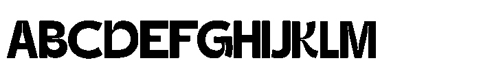 Gatega Extra Bold Font UPPERCASE