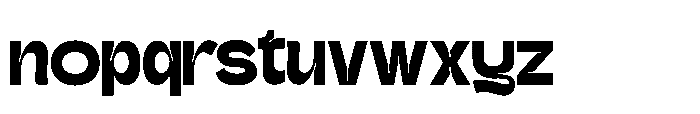 Gatega Extra Bold Font LOWERCASE