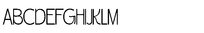 Gatega Extra Light Font UPPERCASE