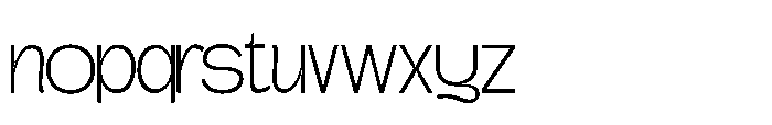 Gatega Extra Light Font LOWERCASE