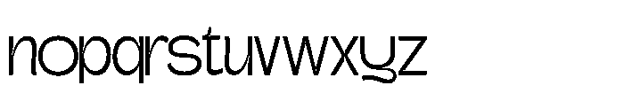 Gatega Light Font LOWERCASE