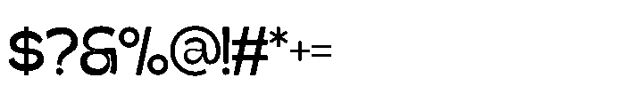 Gatega Medium Font OTHER CHARS