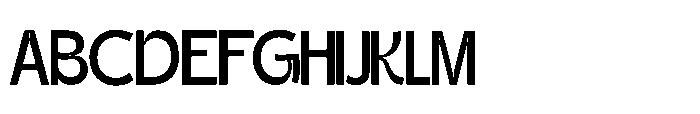 Gatega Medium Font UPPERCASE